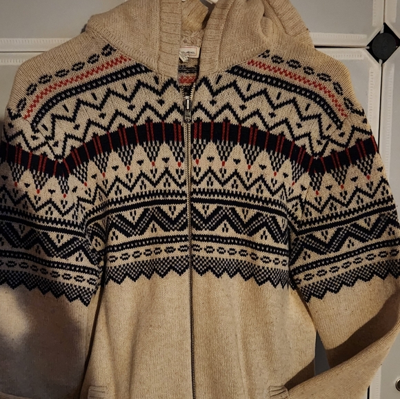GAP ZIPUP HOODED SWEATER JACKET - Picture 2 of 16